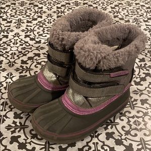 Lands End girls snow boots size 10